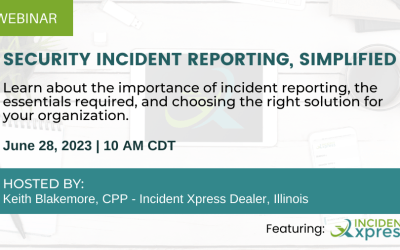 Webinar – Security Incident Reporting, Simplified